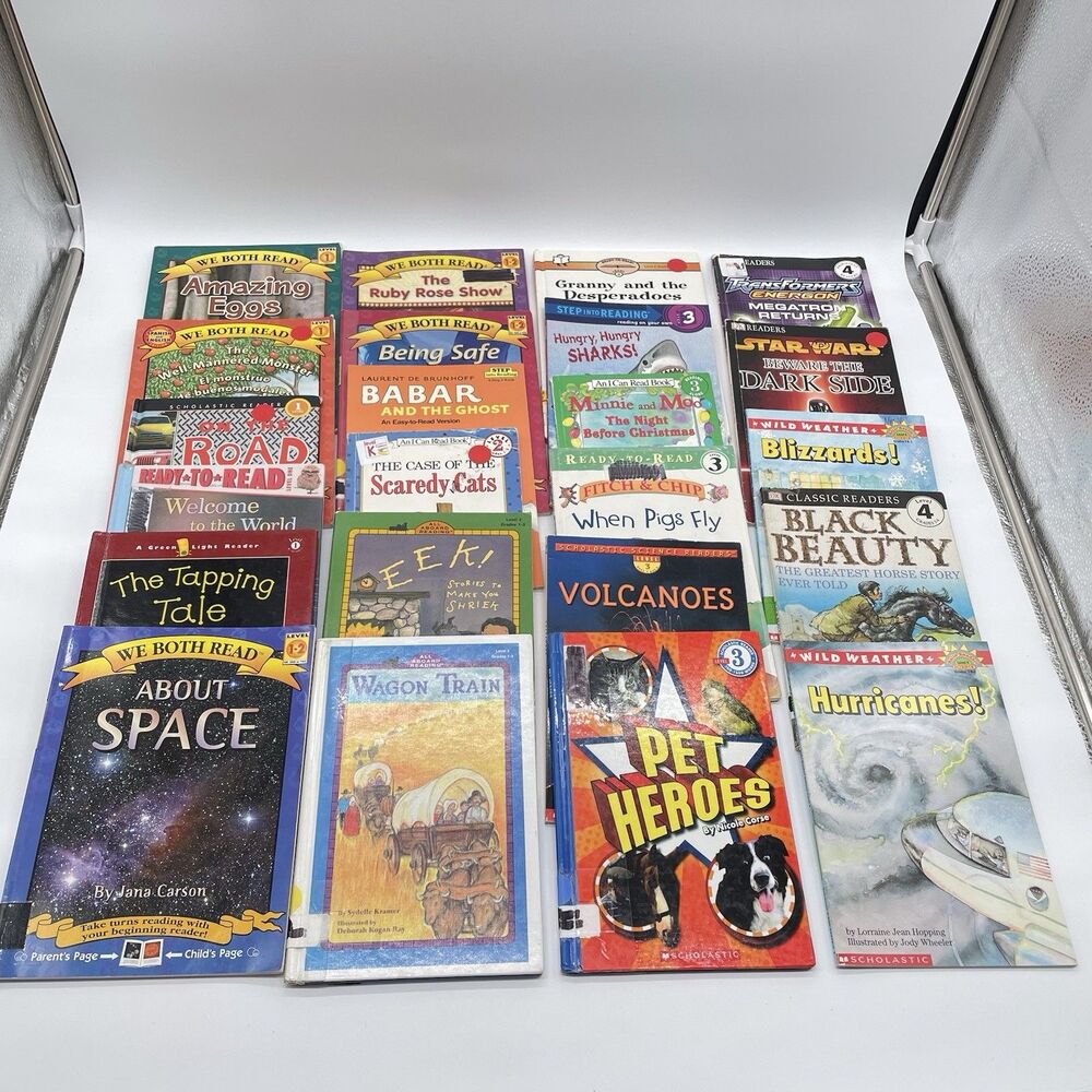 Lot of 23 Kids Early Reader Books Level 1-4 Ready to Read We Both Read Paperback